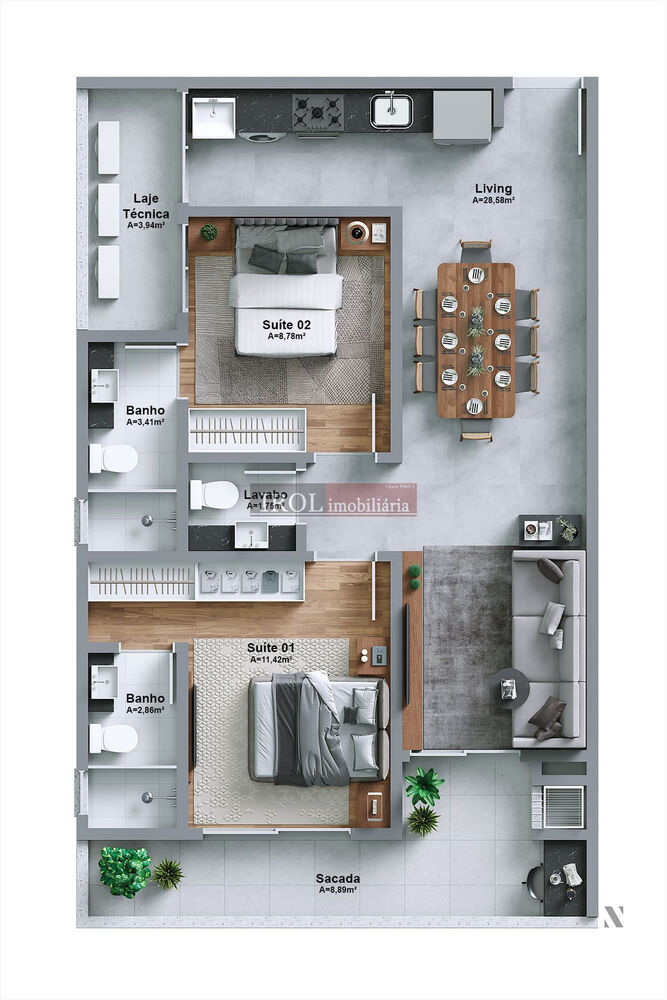 Apartamento, 2 quartos, 80 m² - Foto 19