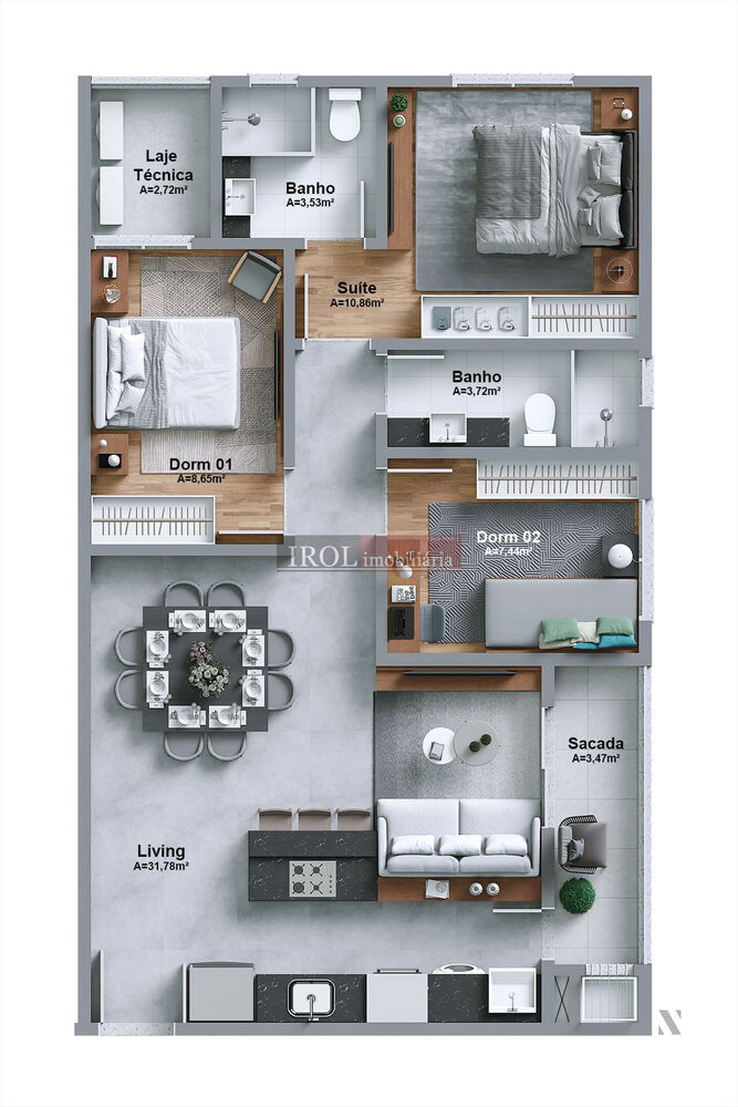 Apartamento, 2 quartos, 80 m² - Foto 18