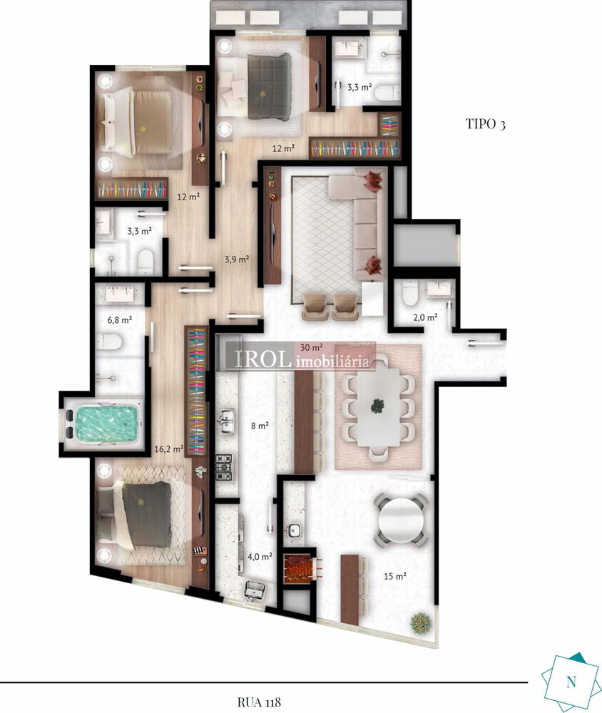 Apartamento, 3 quartos, 130 m² - Foto 25