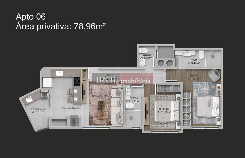 Apartamento, 3 quartos, 100 m² - Foto 30
