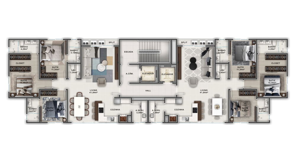 Apartamento, 3 quartos, 110 m² - Foto 4