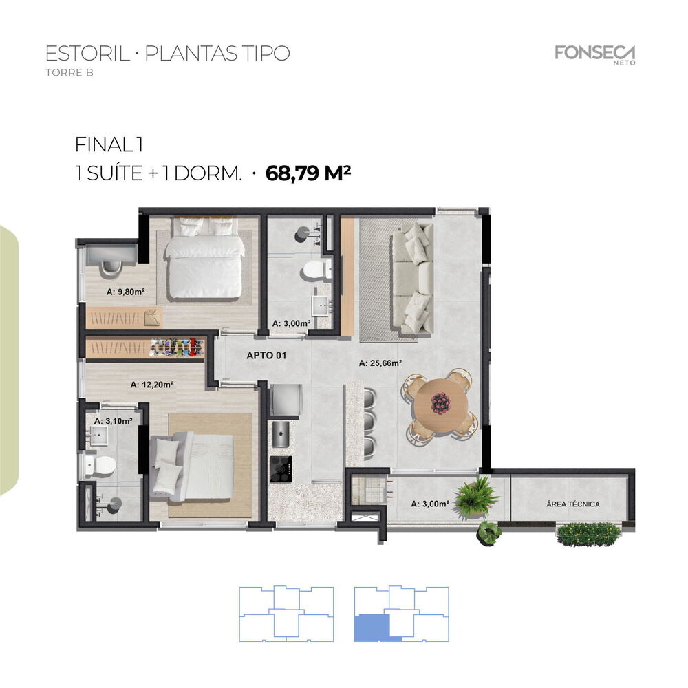 Apartamento, 1 quarto, 40 m² - Foto 43
