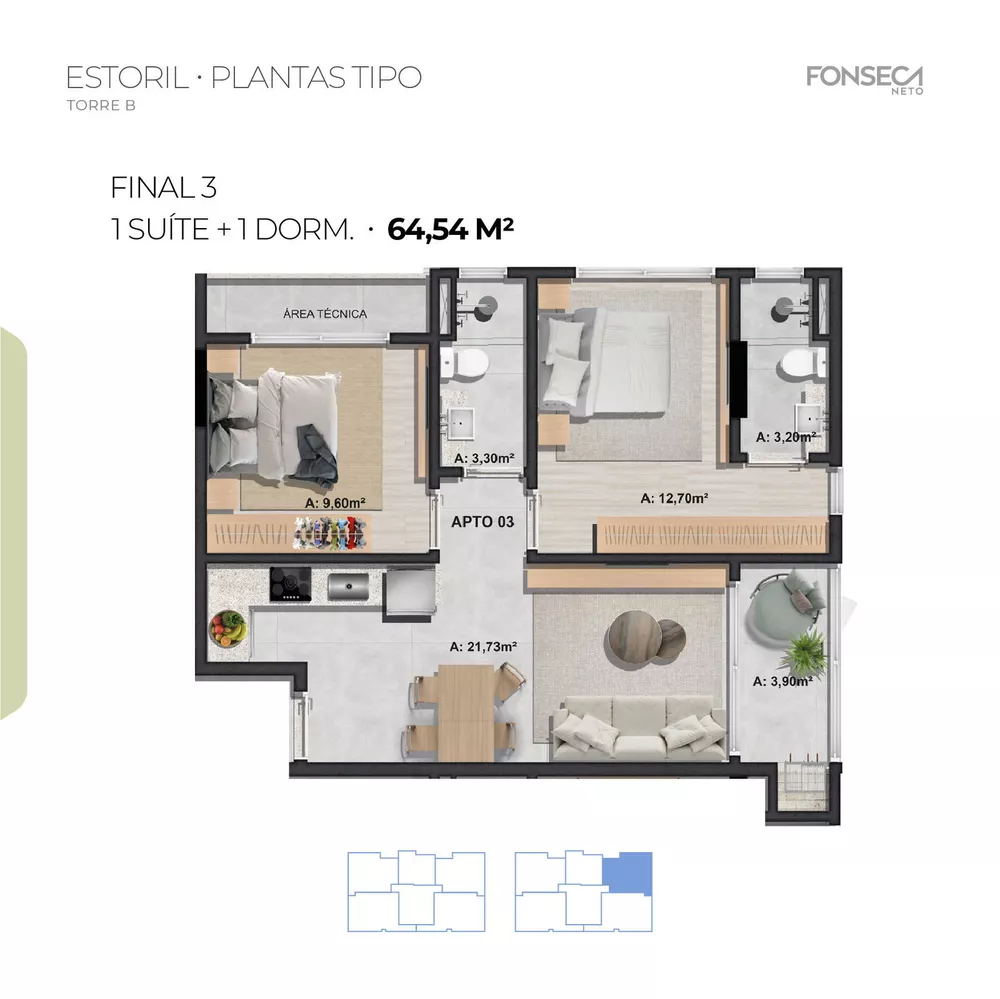 Apartamento, 1 quarto, 40 m² - Foto 45