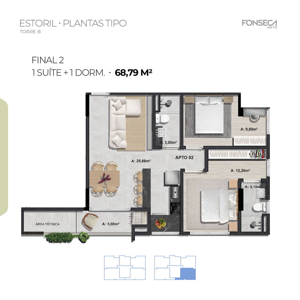 Apartamento, 1 quarto, 40 m² - Foto 44