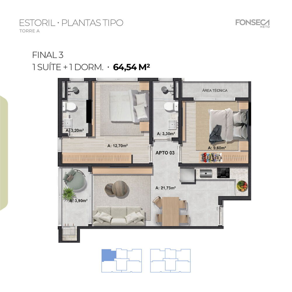 Apartamento, 1 quarto, 40 m² - Foto 40