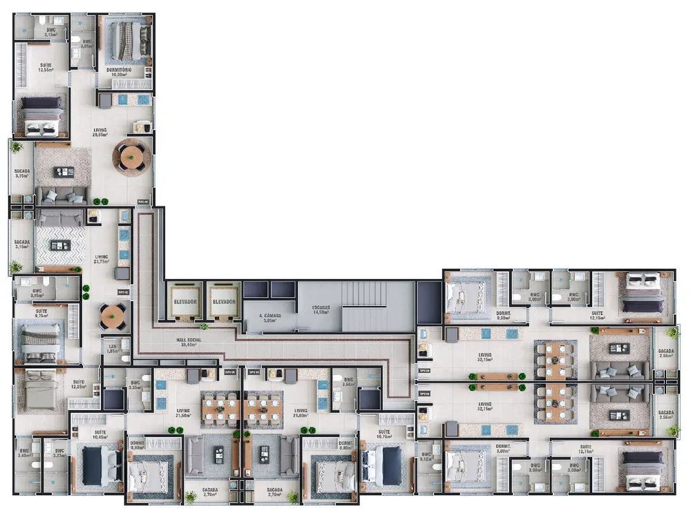 Apartamento, 2 quartos, 58 m² - Foto 4