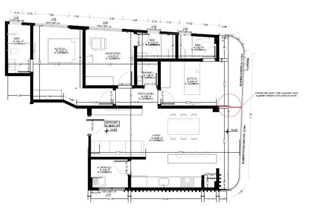 Apartamento, 3 quartos, 98 m² - Foto 3