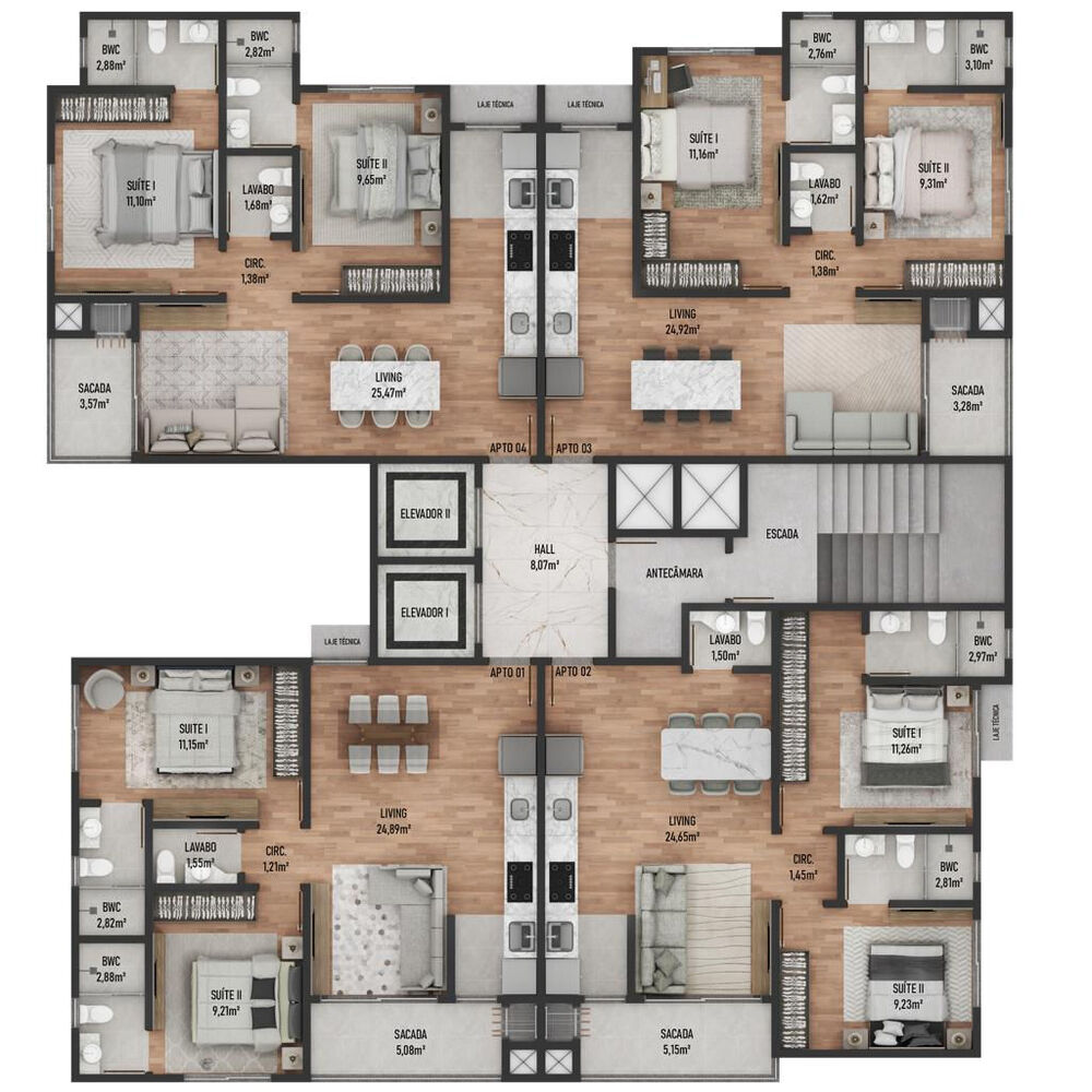 Apartamento, 2 quartos, 67 m² - Foto 15
