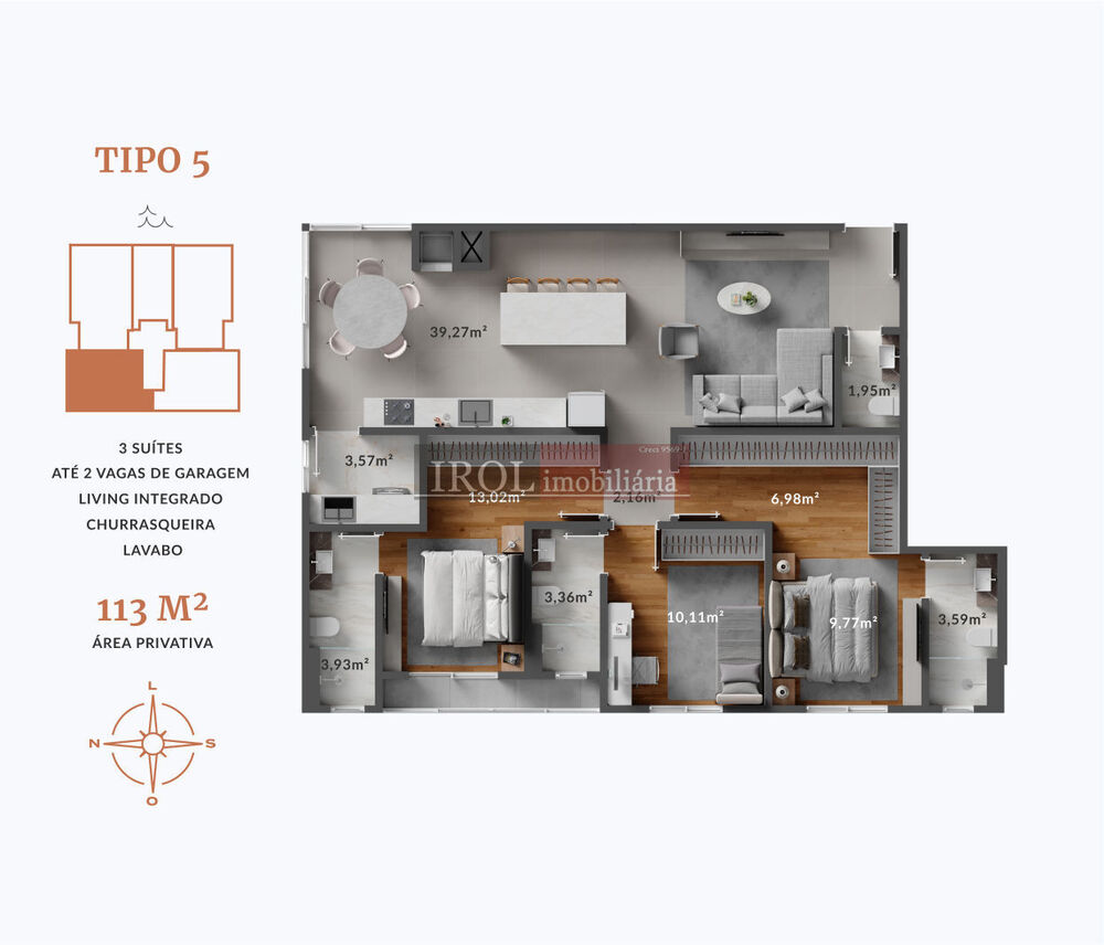 Apartamento, 3 quartos, 143 m² - Foto 12