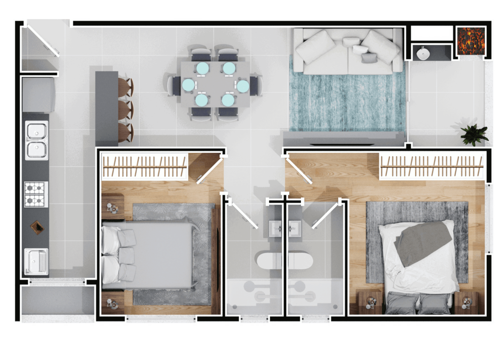 Apartamento, 2 quartos, 64 m² - Foto 39
