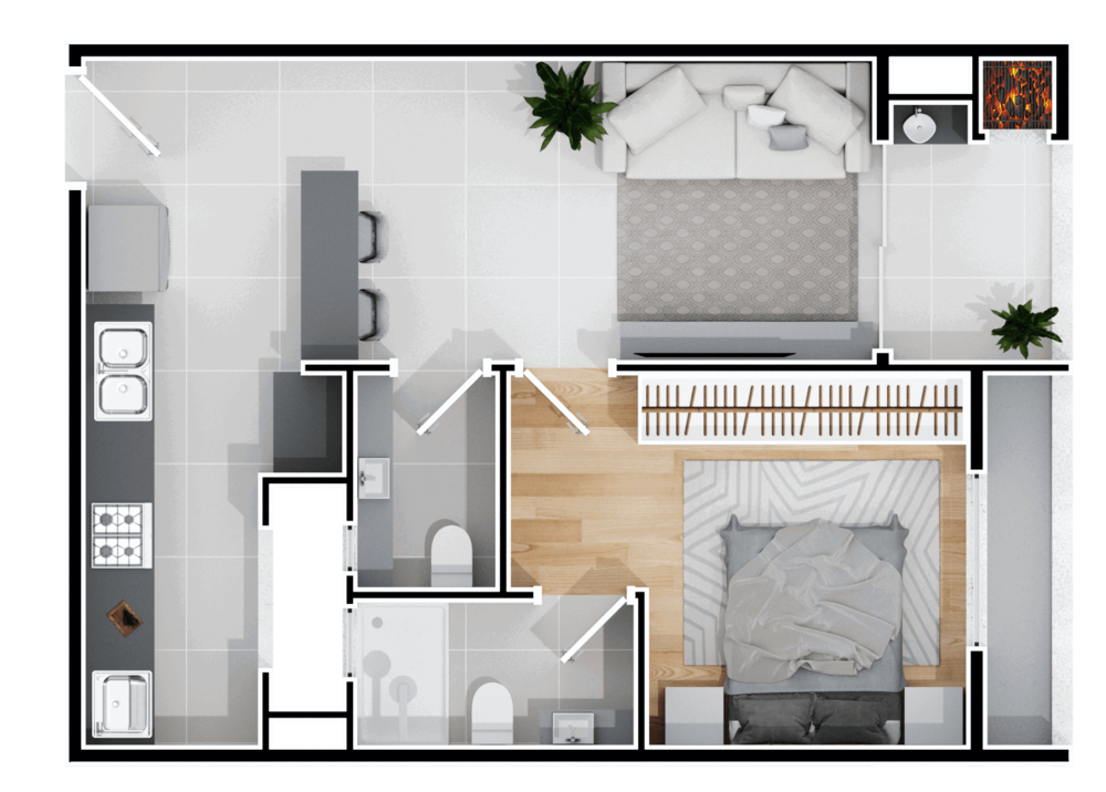 Apartamento, 2 quartos, 64 m² - Foto 37