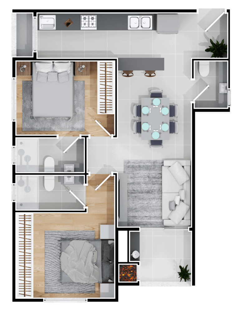 Apartamento, 2 quartos, 64 m² - Foto 40