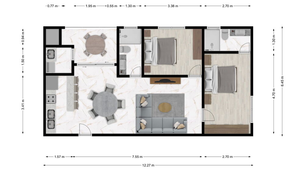 Apartamento, 1 quarto, 74 m² - Foto 2