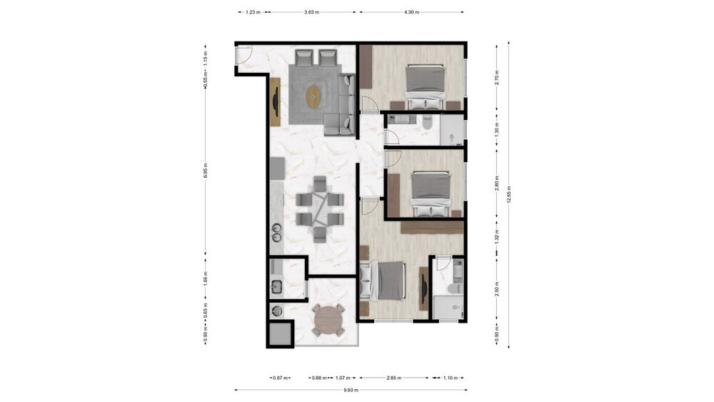 Apartamento, 1 quarto, 74 m² - Foto 1
