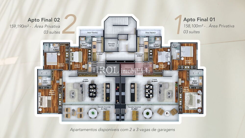 Apartamento, 3 quartos, 159 m² - Foto 14