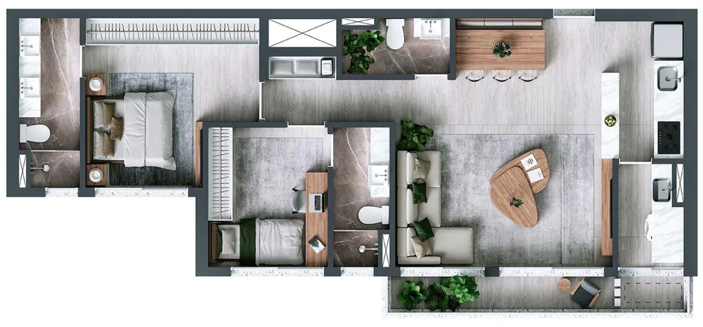 Apartamento, 2 quartos, 82 m² - Foto 8