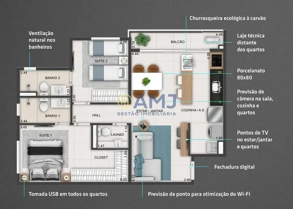 Apartamento, 2 quartos, 71 m² - Foto 7