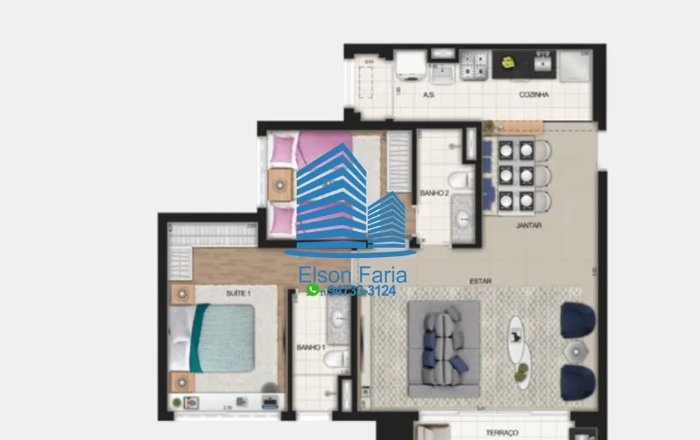 Apartamento, 2 quartos, 67 m² - Foto 4