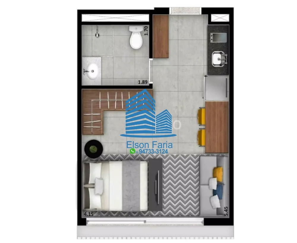 Apartamento, 1 quarto, 28 m² - Foto 13