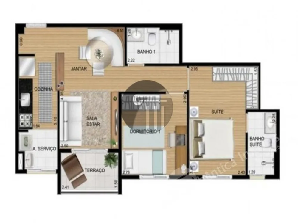 Apartamento, 2 quartos, 57 m² - Foto 2