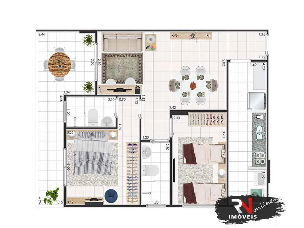 Apartamento, 2 quartos, 71 m² - Foto 9
