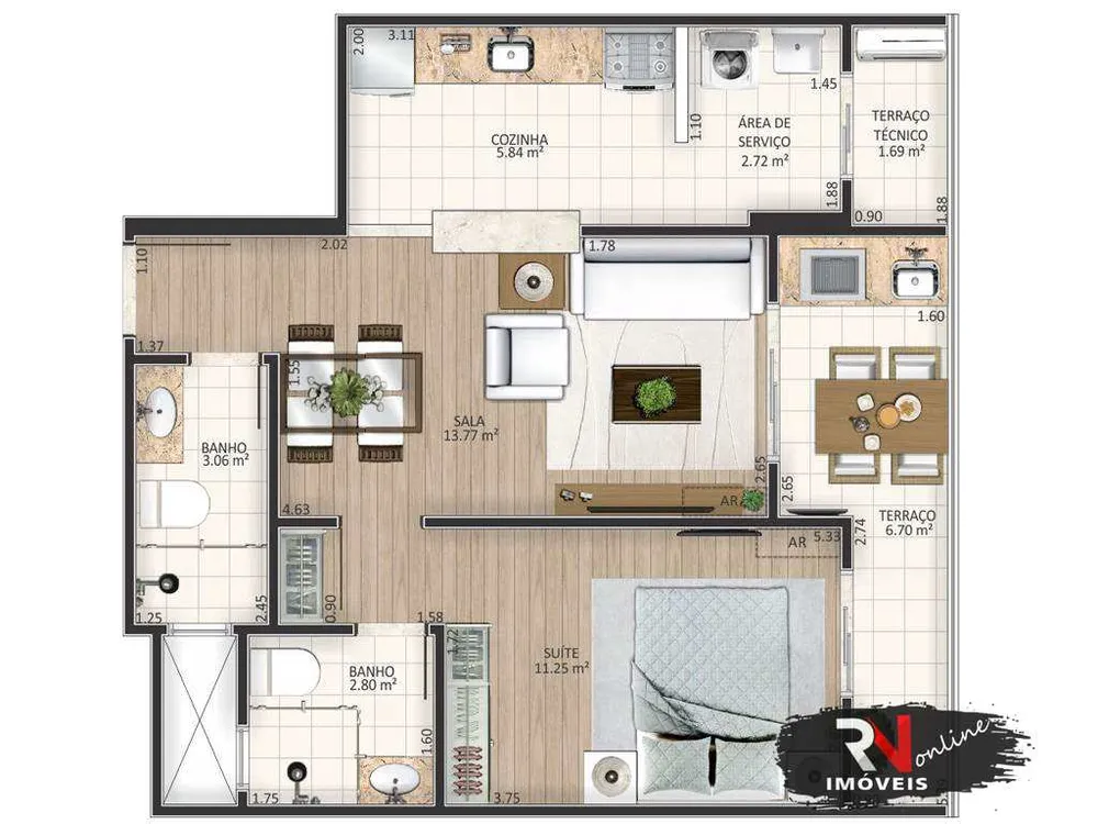 Apartamento, 1 quarto, 67 m² - Foto 4