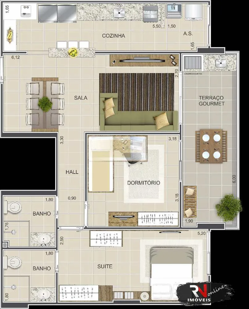 Apartamento, 2 quartos, 100 m² - Foto 14