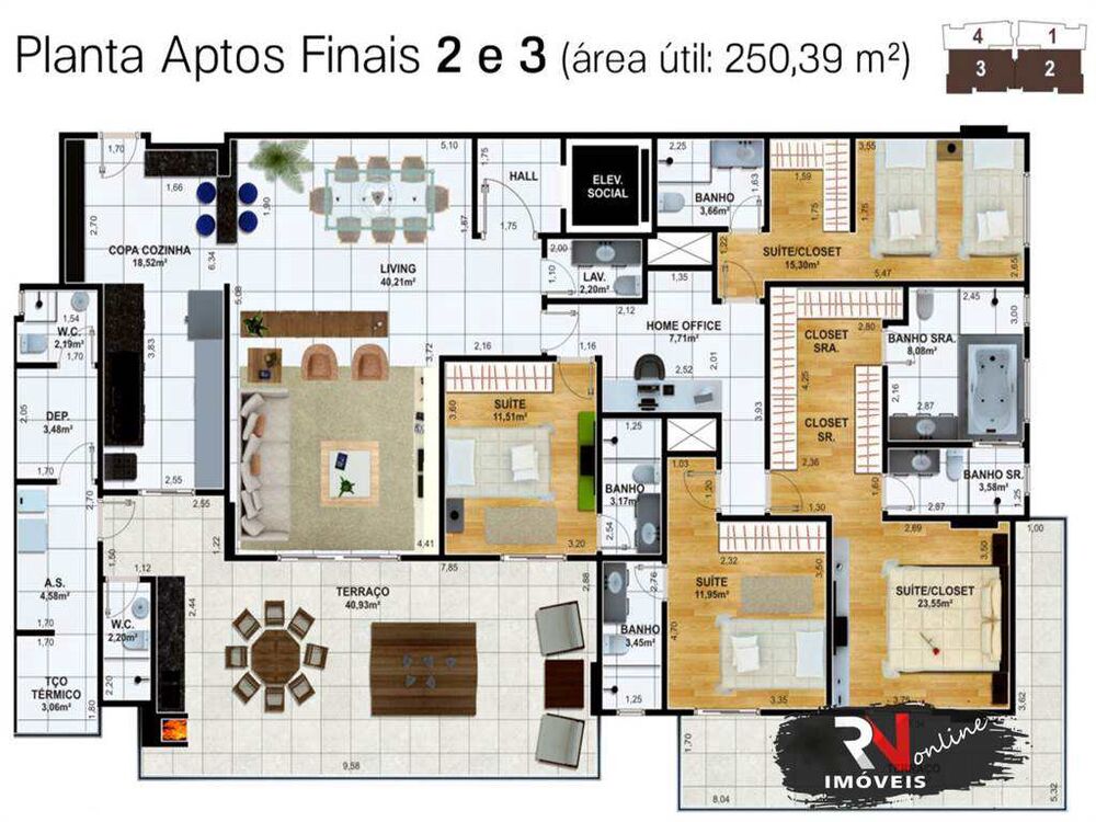 Apartamento, 4 quartos, 250 m² - Foto 29