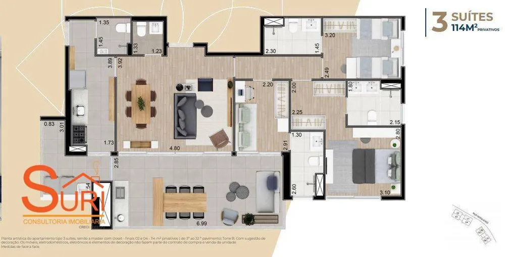 Apartamento, 4 quartos, 146 m² - Foto 1