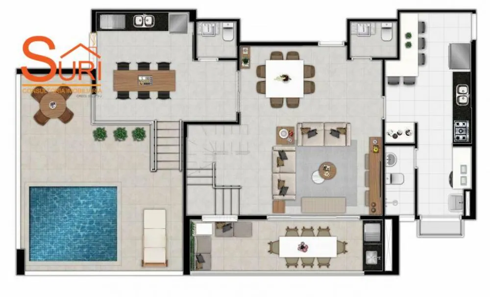 Cobertura, 4 quartos, 257 m² - Foto 4