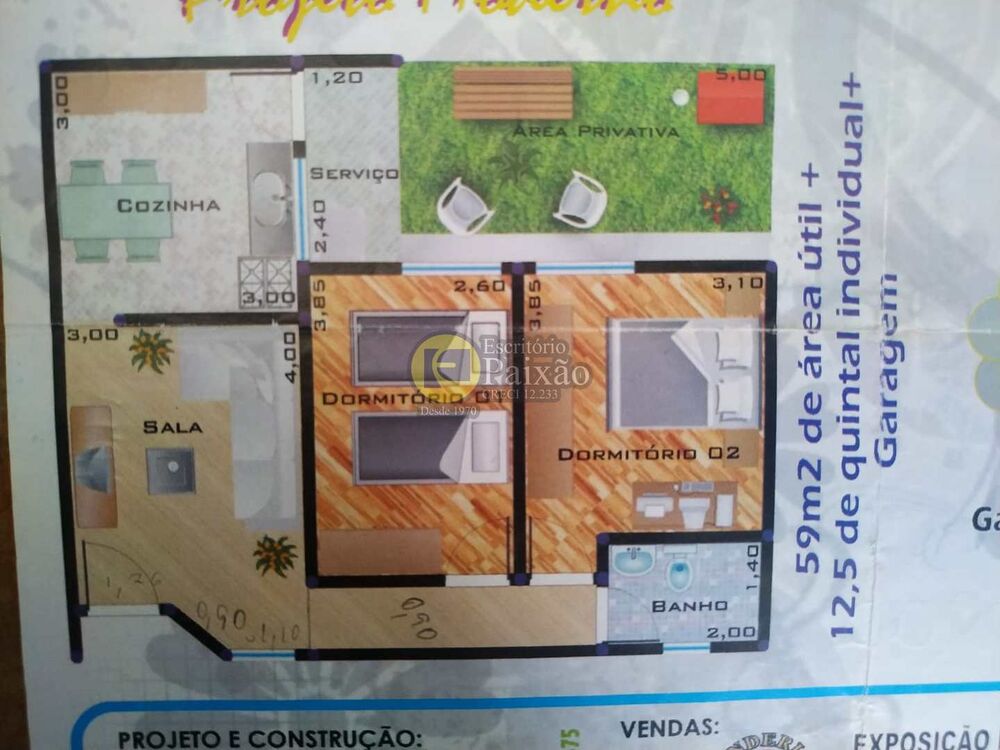 Casa de Condomínio, 2 quartos - Foto 4