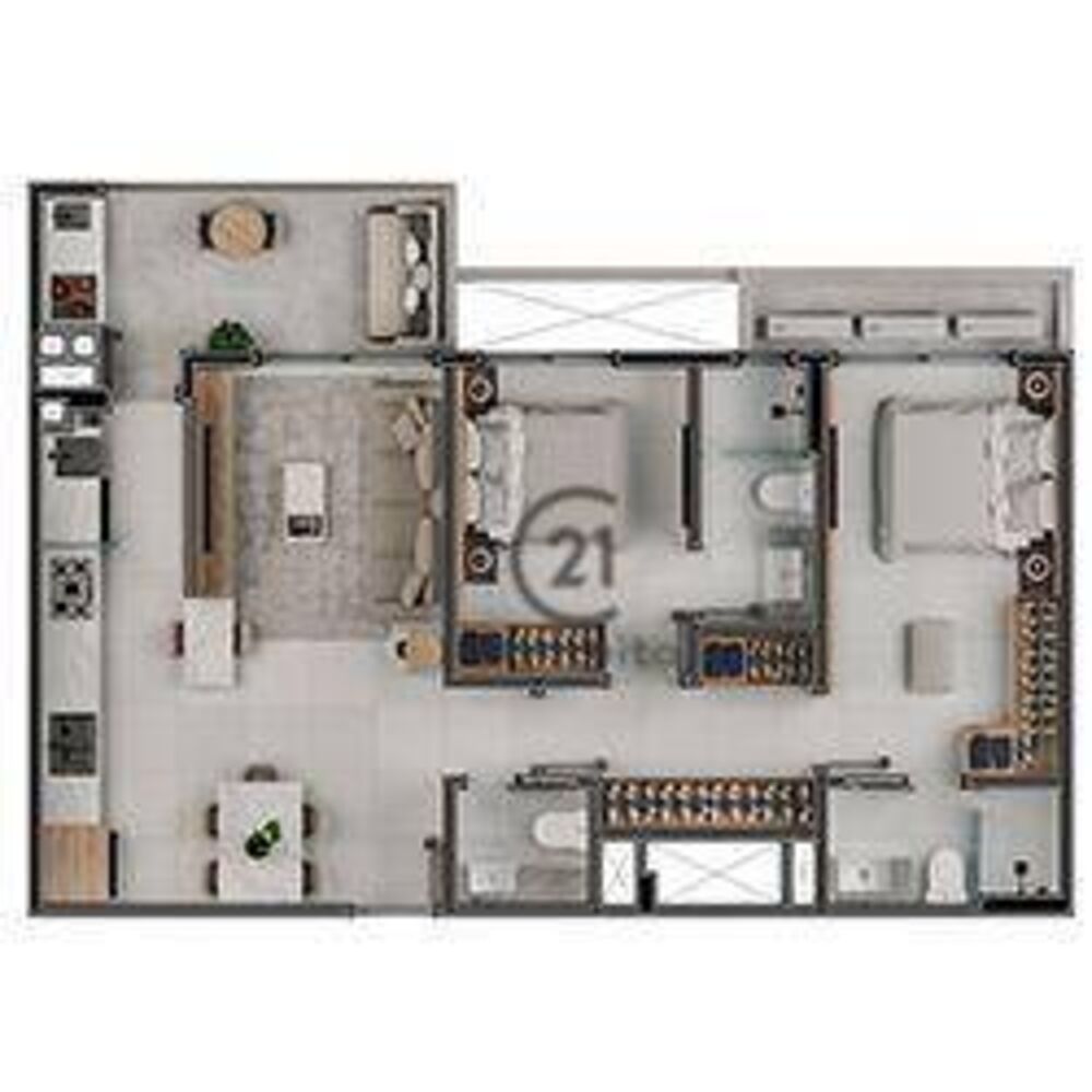 Apartamento, 2 quartos, 81 m² - Foto 1