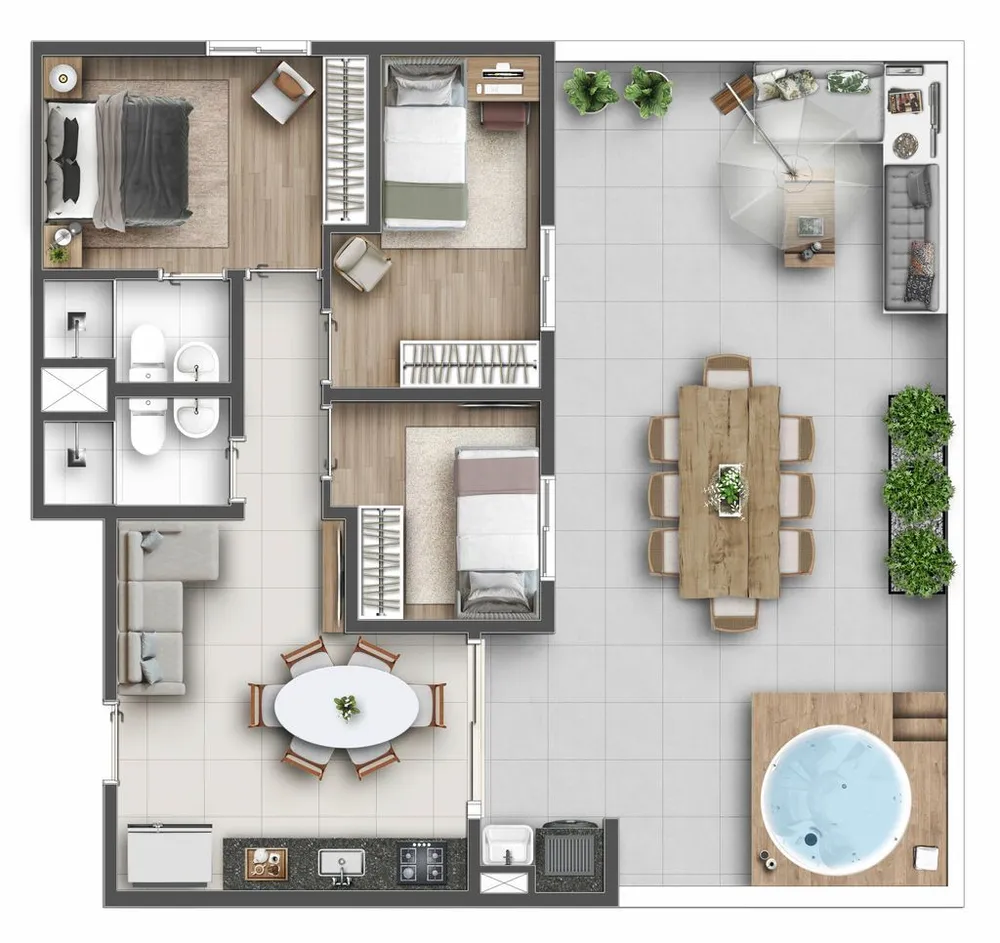 Apartamento, 2 quartos, 77 m² - Foto 4