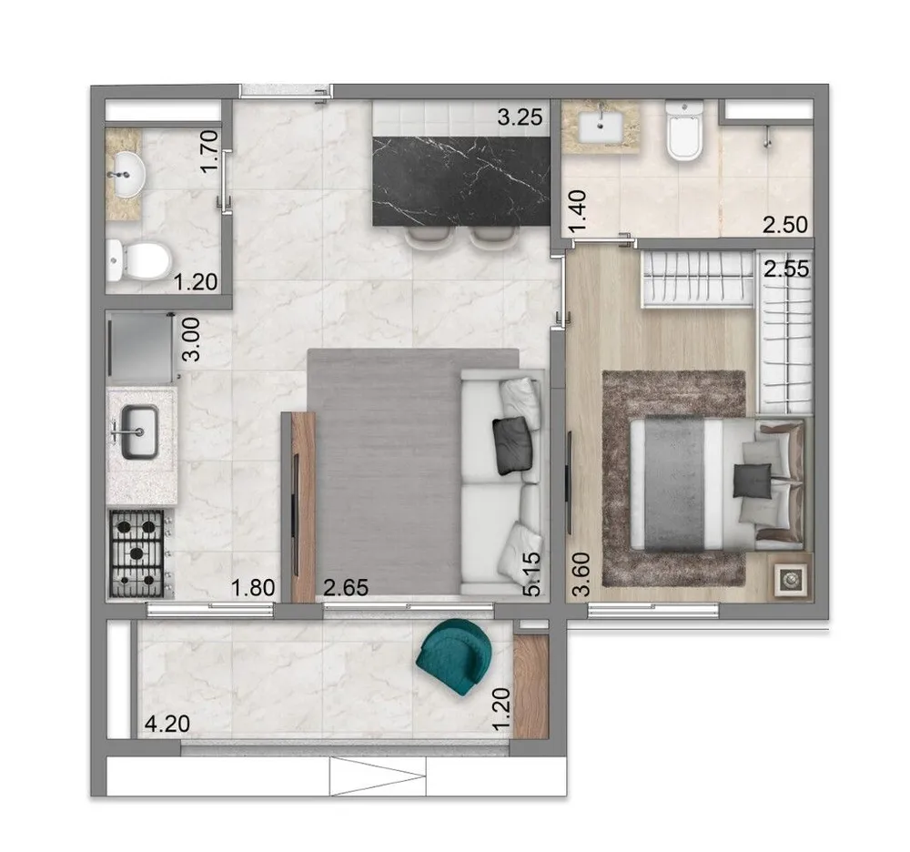 Apartamento, 2 quartos, 79 m² - Foto 9