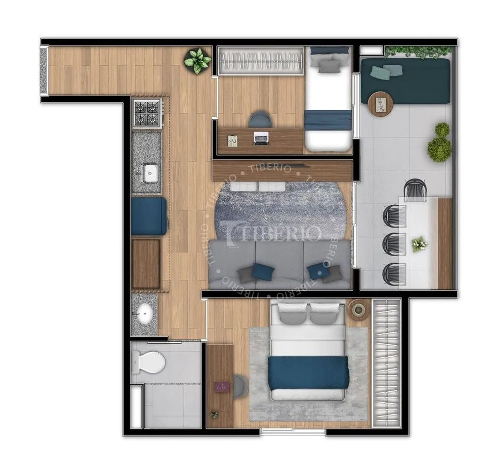 Apartamento, 2 quartos, 43 m² - Foto 6