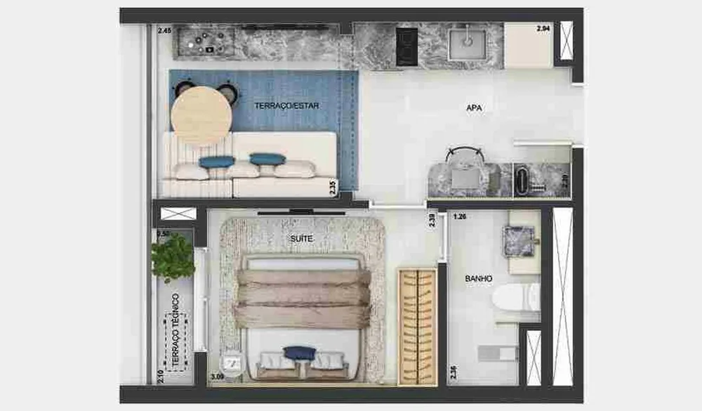 Kitnet-Studio, 22 m² - Foto 7