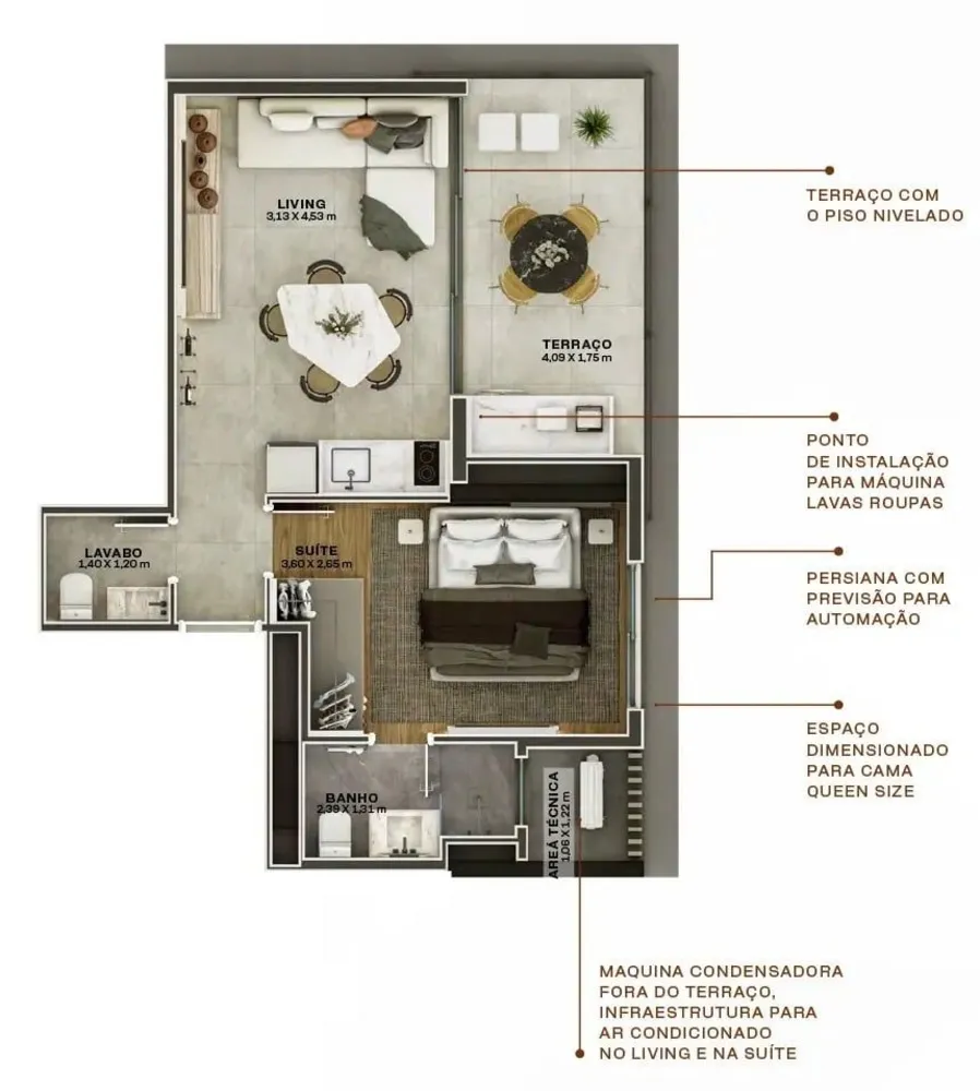 Apartamento, 1 quarto, 44 m² - Foto 4