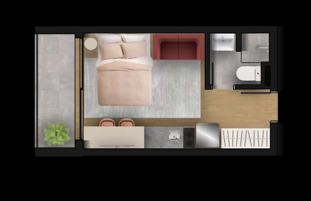 Apartamento, 1 quarto, 44 m² - Foto 8
