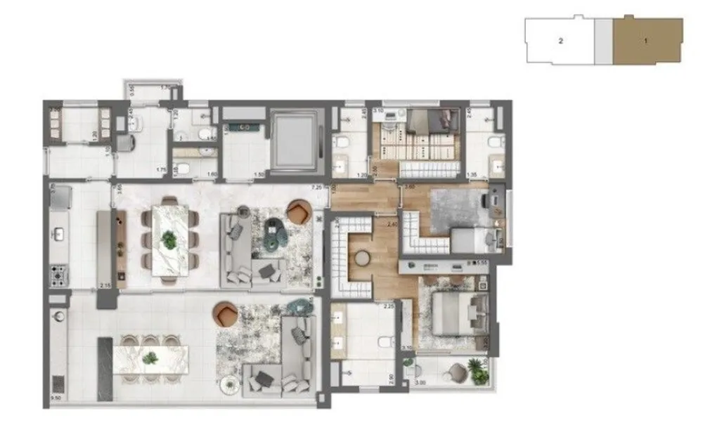 Apartamento, 3 quartos, 165 m² - Foto 10
