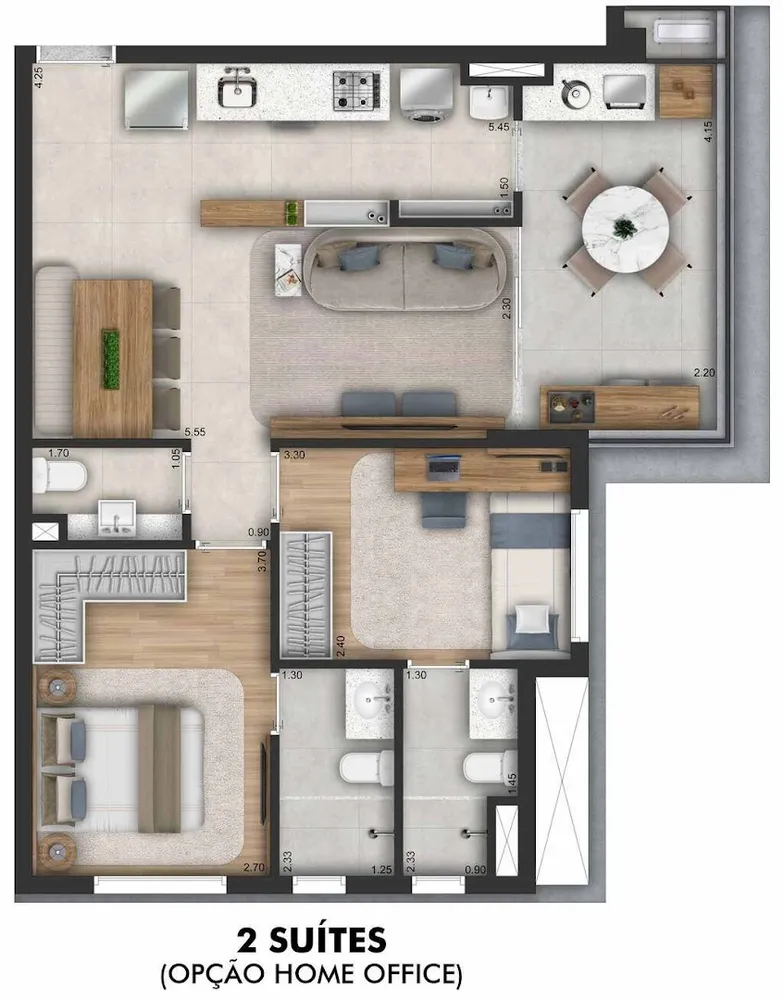 Apartamento, 2 quartos, 67 m² - Foto 5