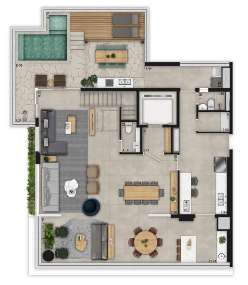 Apartamento, 3 quartos, 181 m² - Foto 1