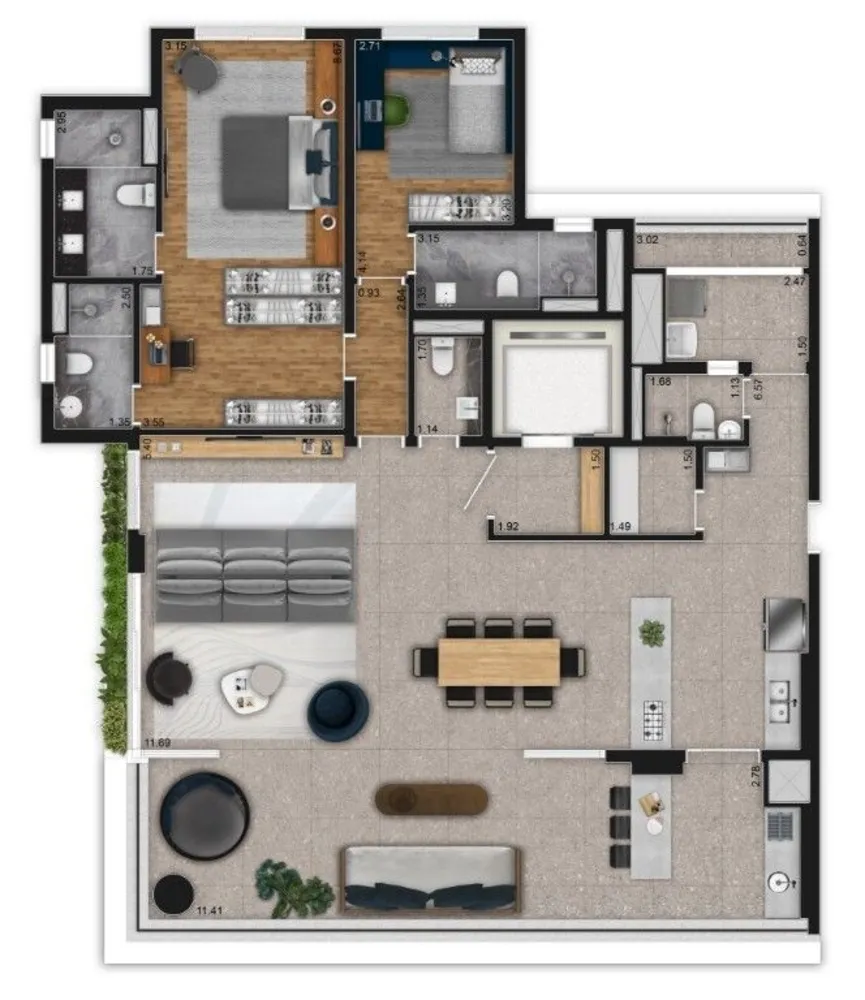 Apartamento, 3 quartos, 181 m² - Foto 4