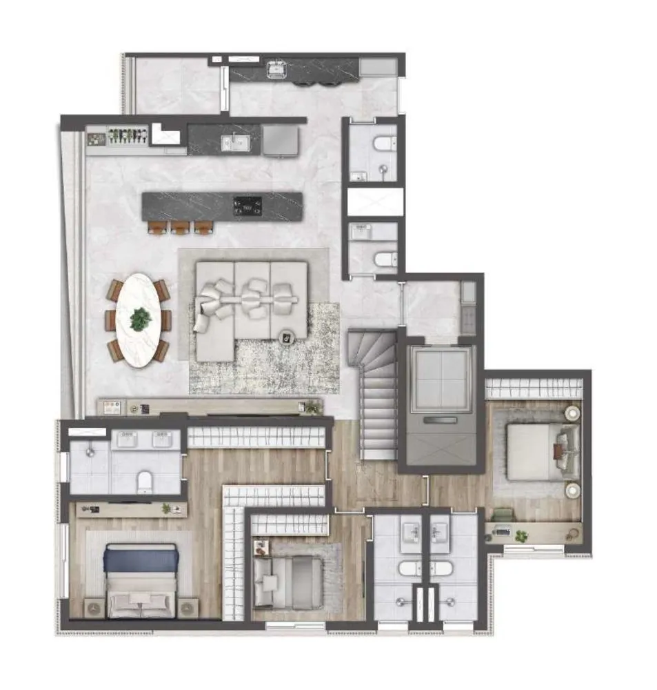 Cobertura, 4 quartos, 345 m² - Foto 7