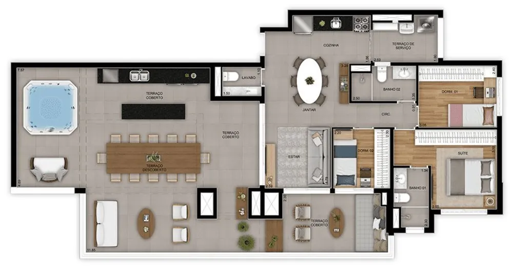 Apartamento, 3 quartos, 89 m² - Foto 1