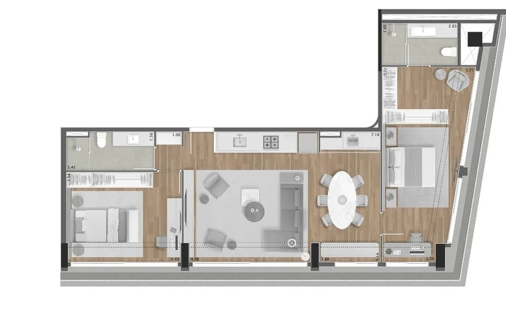 Kitnet-Studio, 34 m² - Foto 8