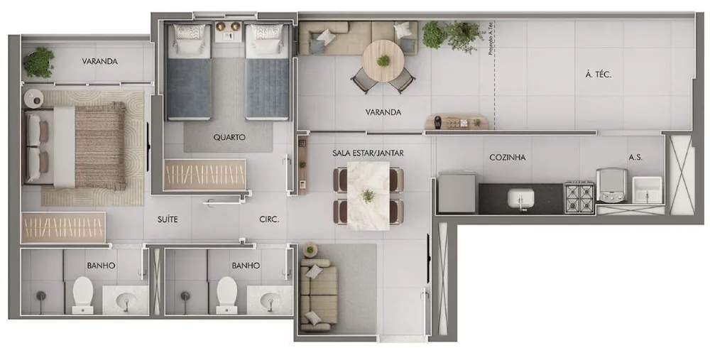 Apartamento, 2 quartos, 34 m² - Foto 5