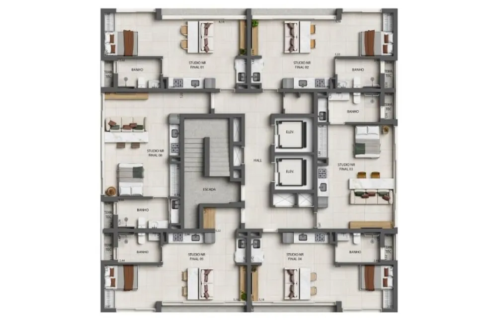 Kitnet-Studio, 37 m² - Foto 1