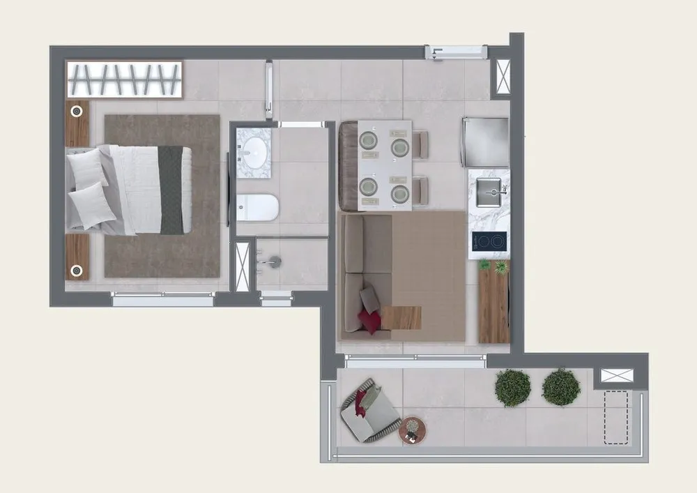 Kitnet-Studio, 23 m² - Foto 10