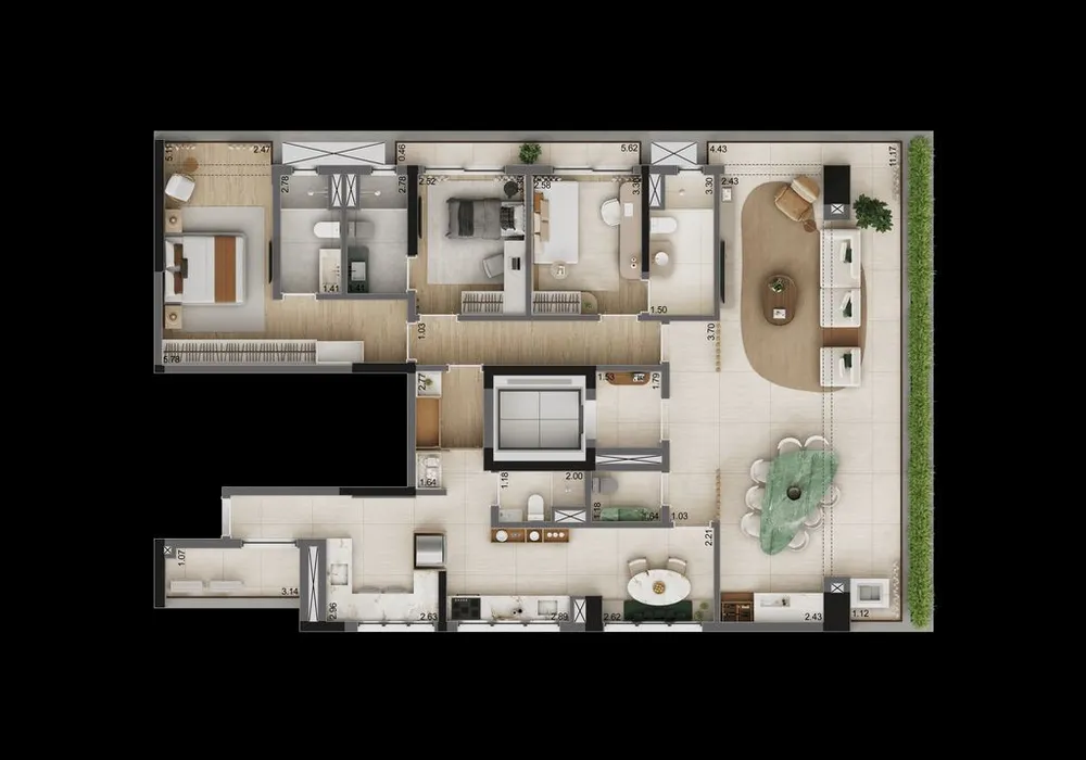 Apartamento, 3 quartos, 184 m² - Foto 6