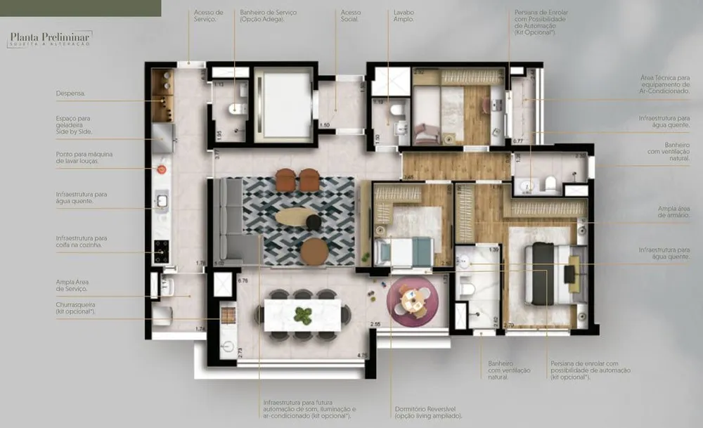Apartamento, 2 quartos, 114 m² - Foto 11